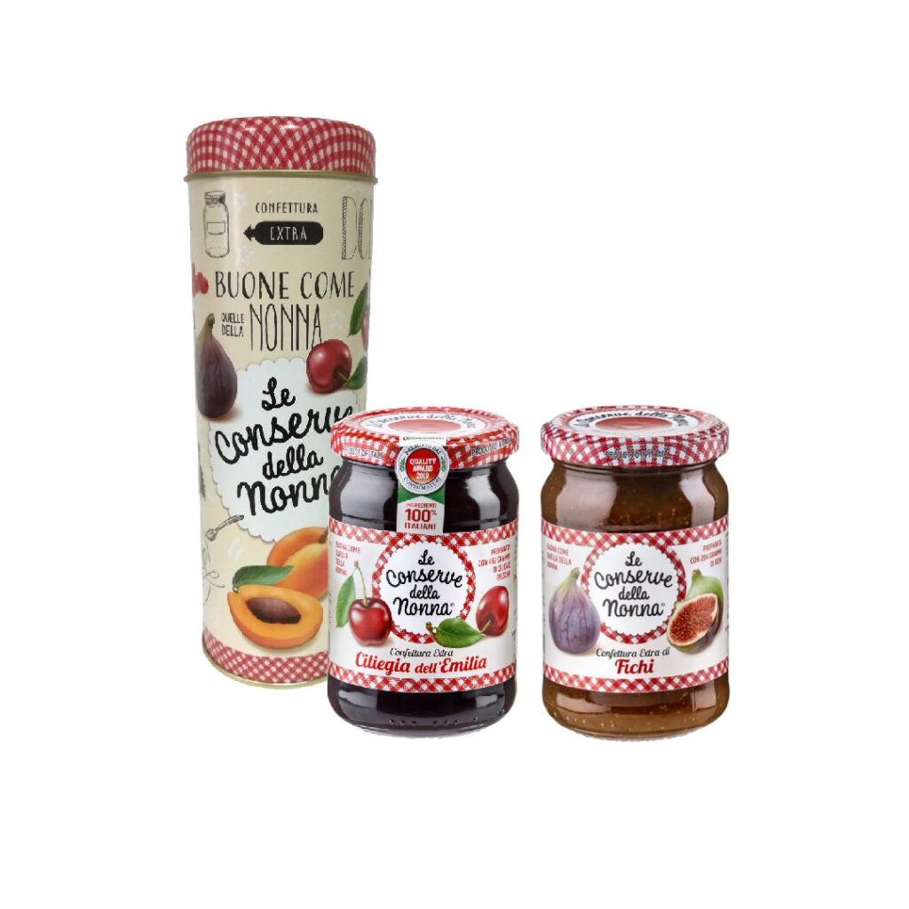 Tin Box 2 Jars of Special Italian Jam I Love Italia